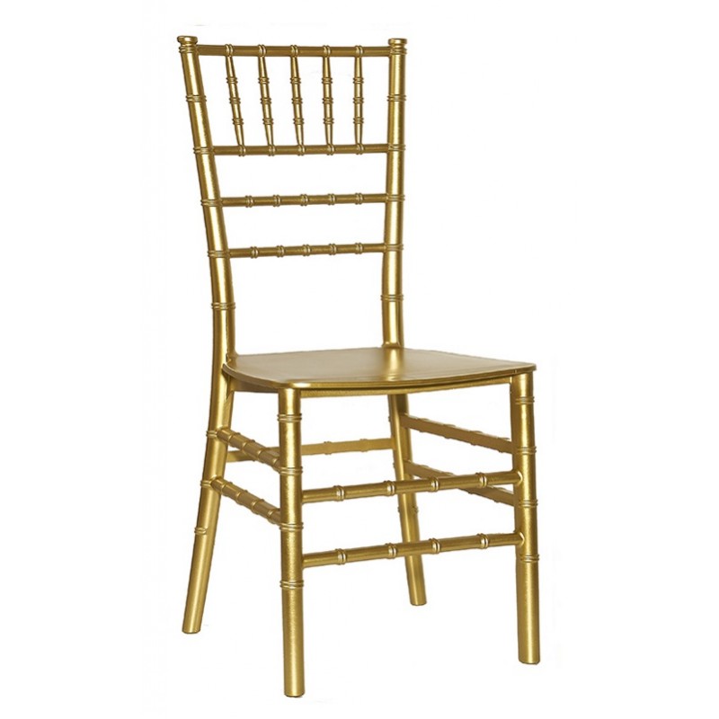 Chair Chiavari-PP Gold  With Cushion 45.0000 x 40.0000 x 94.0000