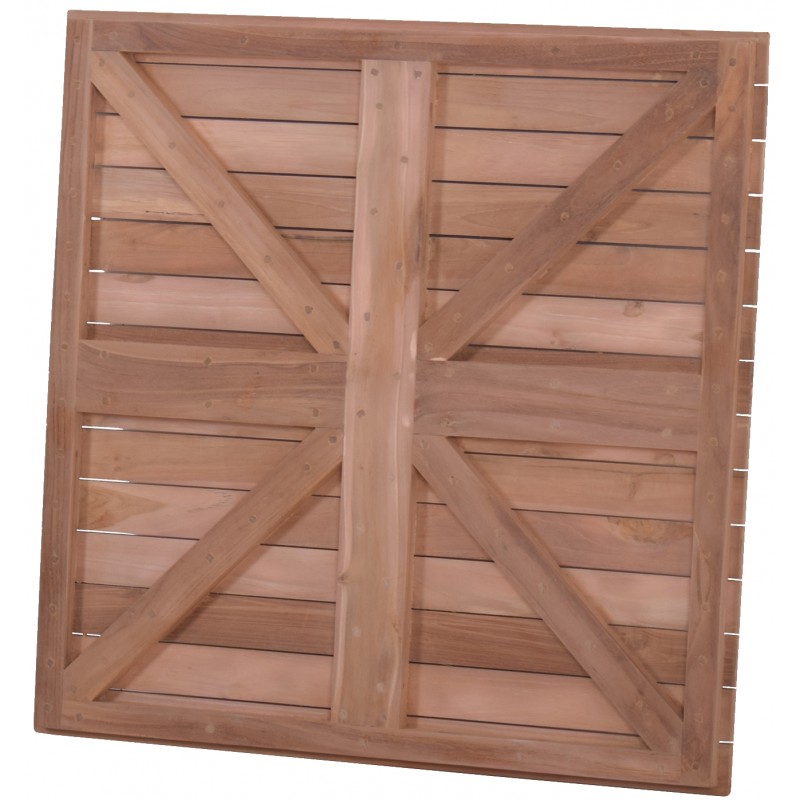 Meza-80x80cm Table Top Teak 80.0000 x 80.0000 x 3.0000