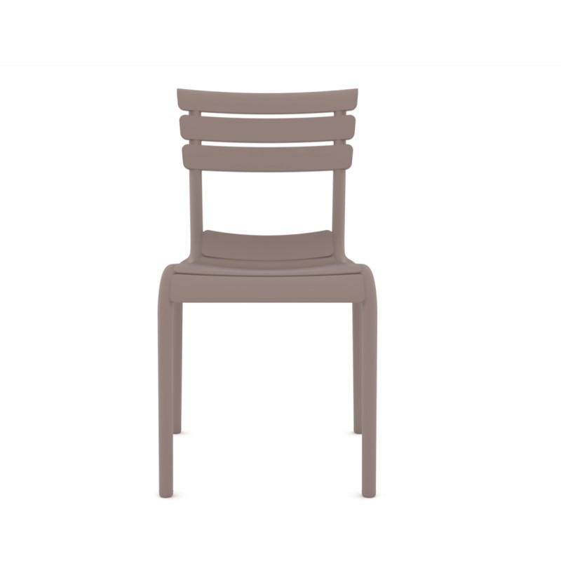 Hera/PL* Resin Chair Cappuccino 58.0000 x 48.0000 x 84.0000