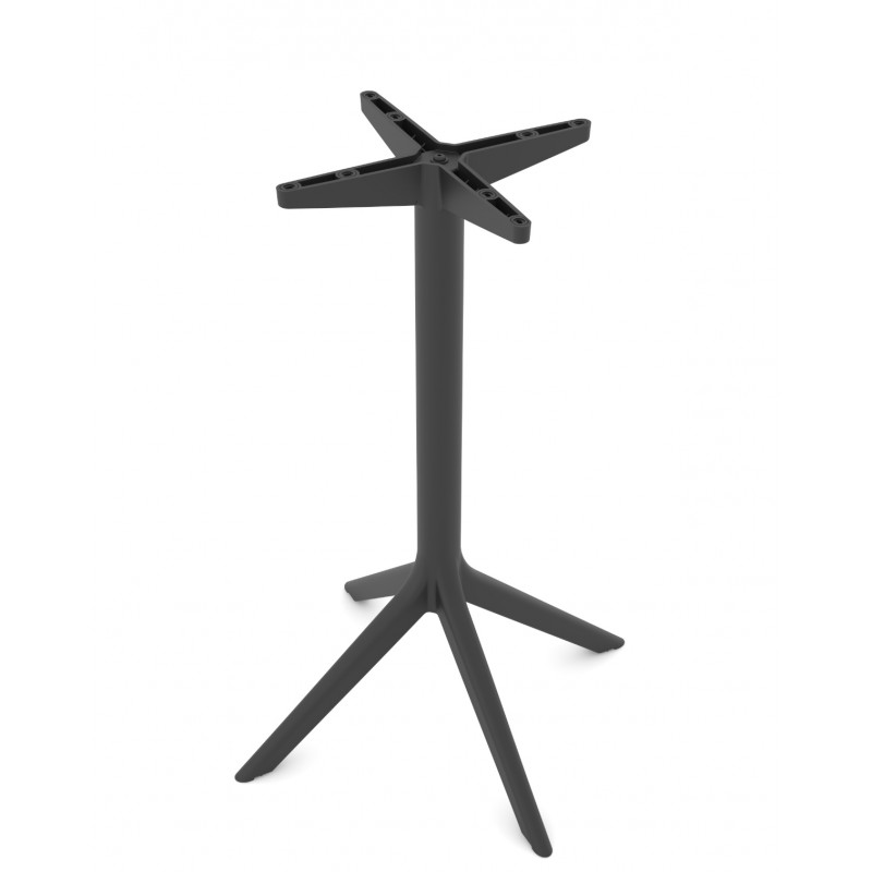 Rita/B-Bar* Resin Table Base Anthracite 53.0000 x 53.0000 x 103.0000