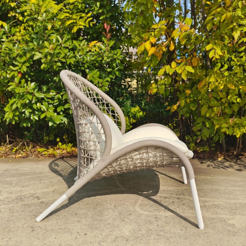 Dune/L-White Lounge Chair 80.0000 x 95.0000 x 89.0000