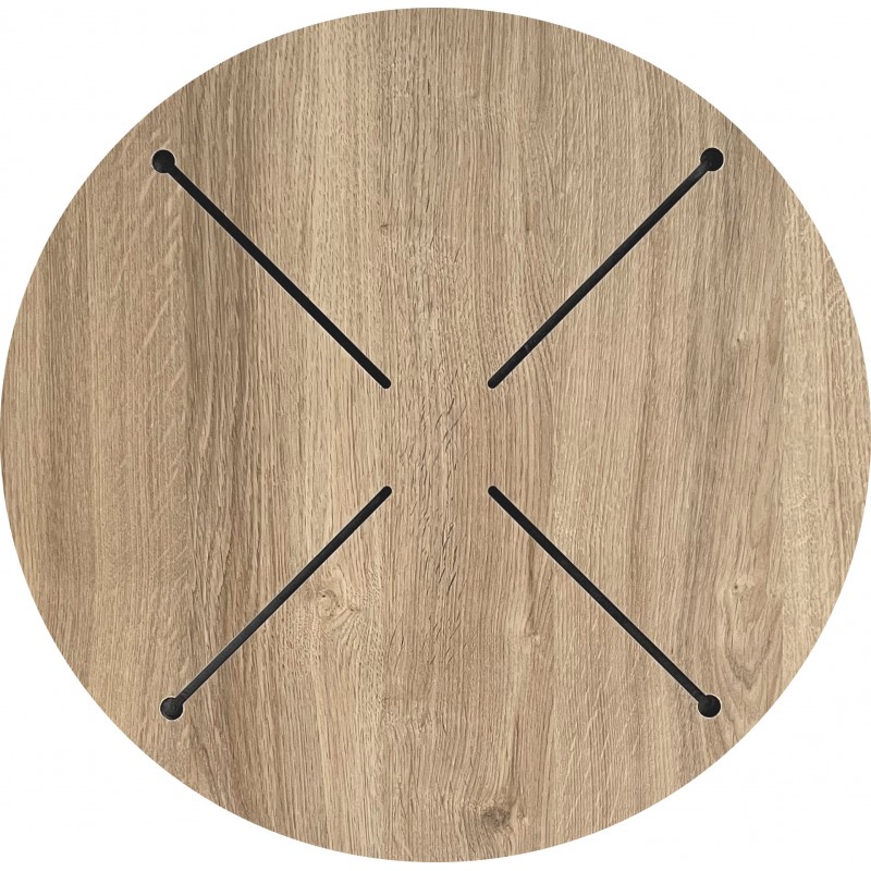 Compact Table Top R69cm Light Oak 69.0000 x 69.0000 x 1.2000