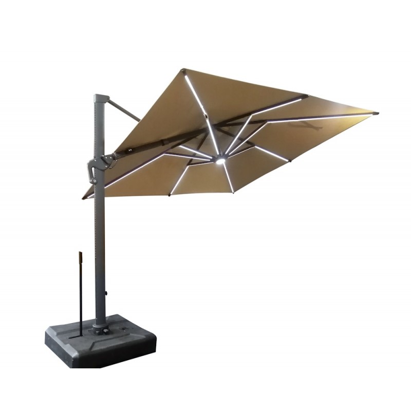 Roma/C DELUXE 3x3m, Alu. Corner Umbrella 300.0000 x 300.0000 x 300.0000