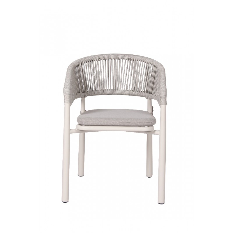 Logan/P Grey-White, Armchair 61.0000 x 57.0000 x 77.0000