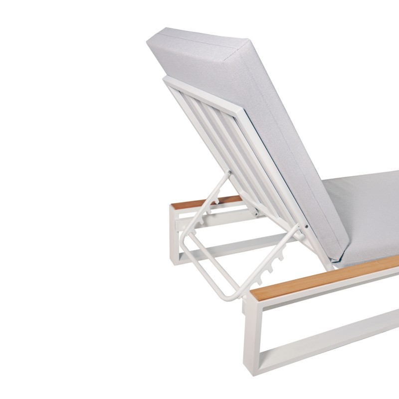 Calabria* Sun-Lounger White 192.0000 x 83.0000 x 37.0000