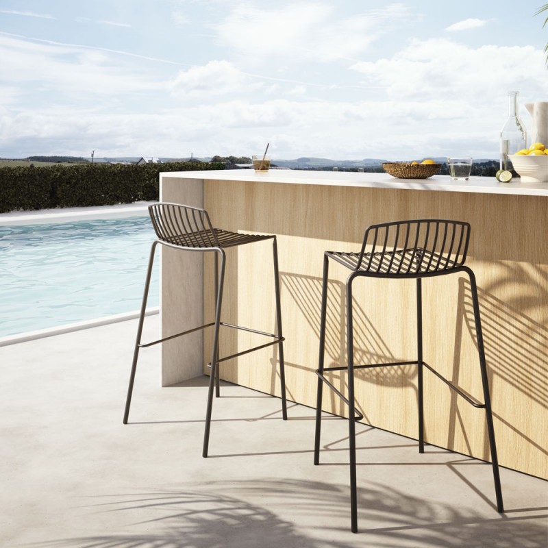 Paggio/S* Barstool Black 49.0000 x 49.0000 x 91.0000