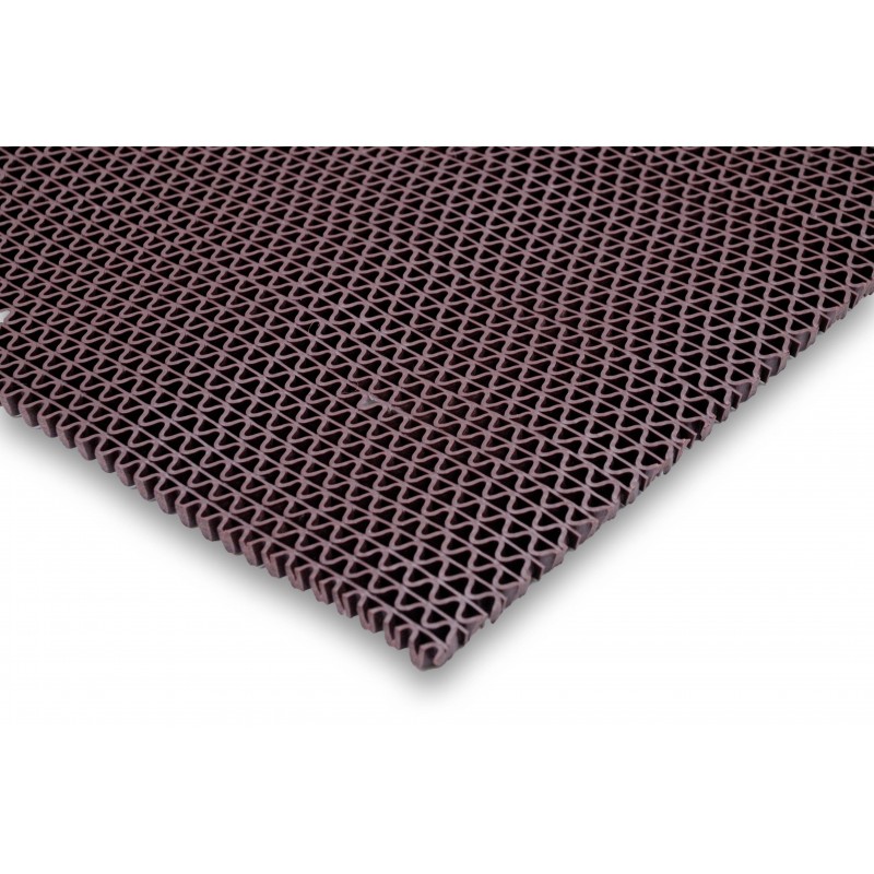 ΠΛΑΣΤΙΚΟ ΔΑΠΕΔΟ ZIGZAG ΜΑΤ 5mm BROWN 1.20Μ NewPlan