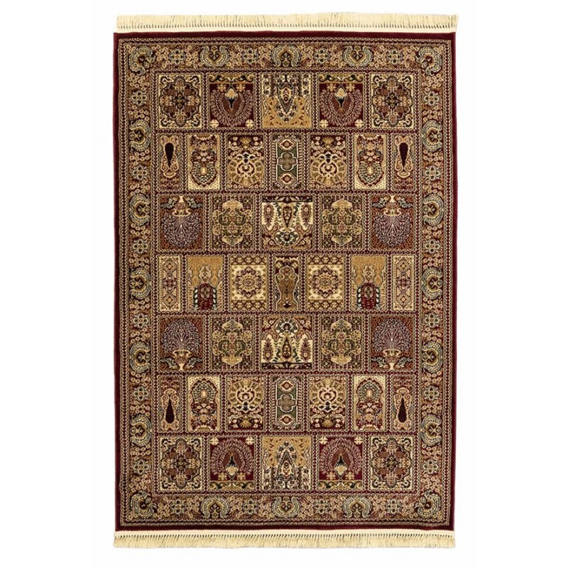 ΧΑΛΙ PERSIA 6283 BURGUNDY ΜΕ ΚΡΟΣΣΙ - SET067(2x140,1x200)  NewPlan