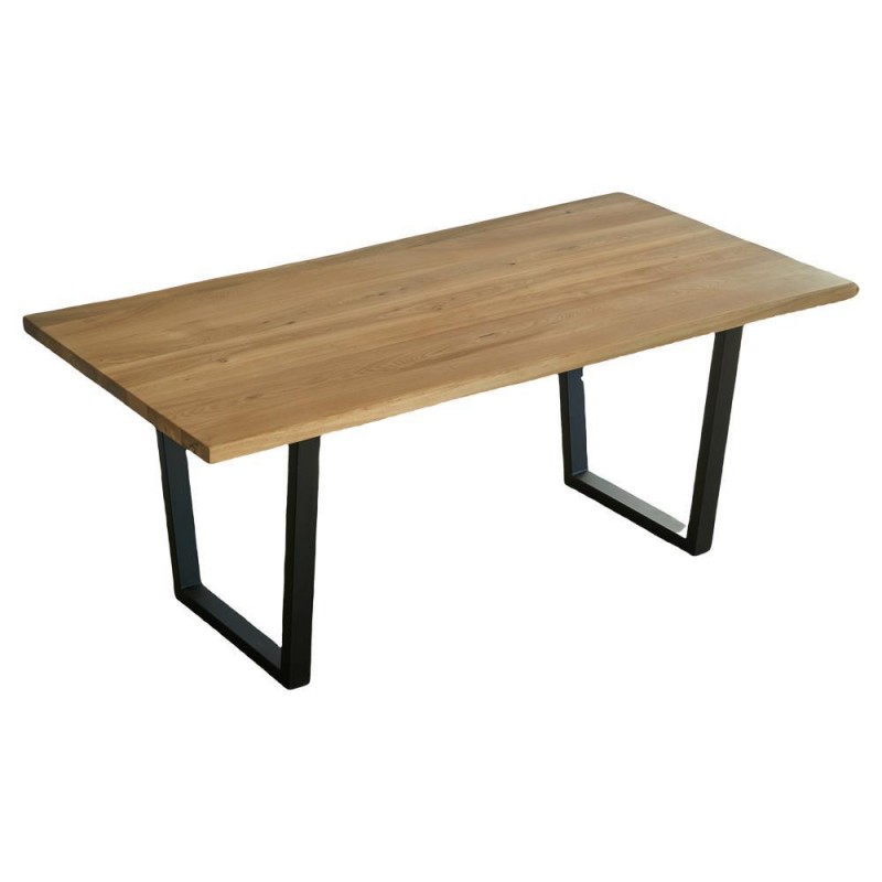 Τραπεζαρία Nextdeco από μασίφ ξύλο φτελιάς Υ79x180x100εκ.