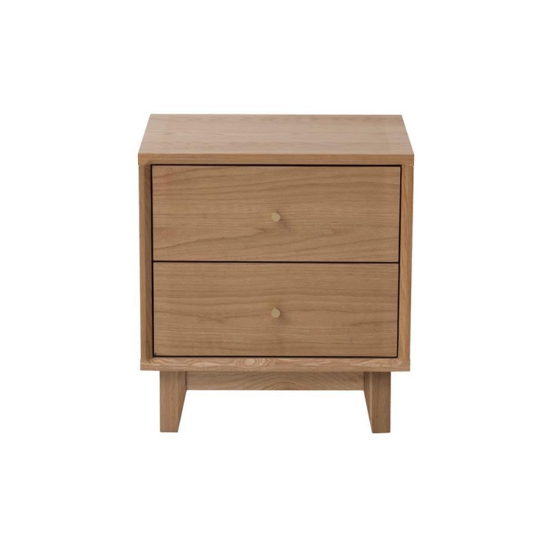 Κομοδίνο Nextdeco από μασίφ ξύλο δρυός Υ55x45x35εκ.