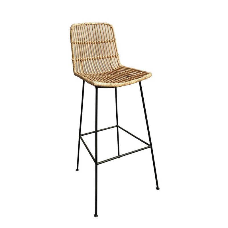 Σκαμπό μπαρ Nextdeco Lolana από rattan Υ108x40x49εκ.