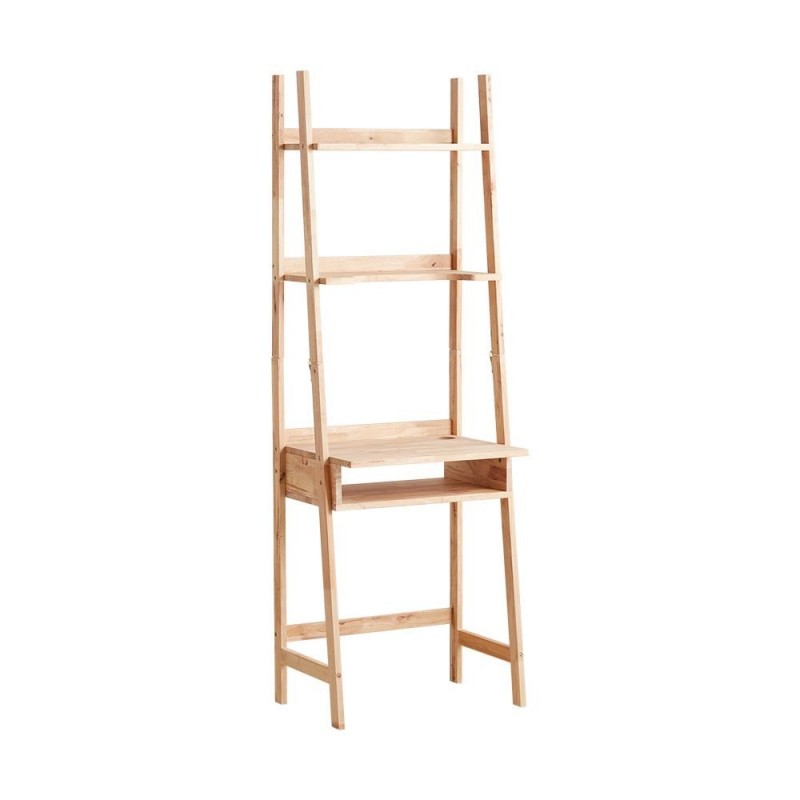 Γραφείο Ραφιέρα Nextdeco Natural μασίφ ξύλο Y180x60,1x40,5εκ.