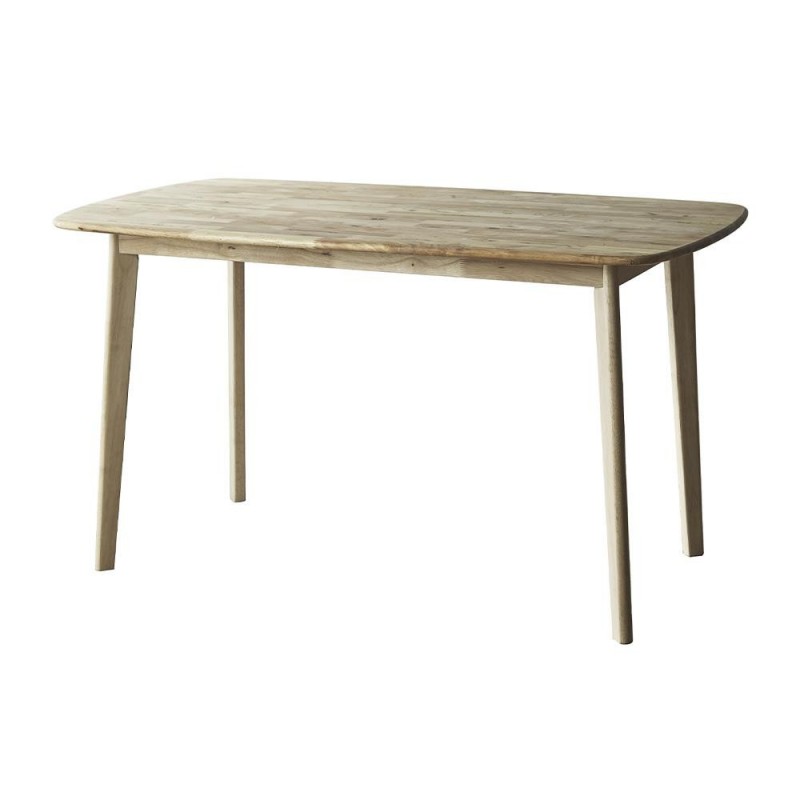 Τραπέζι τραπεζαρίας Nextdeco Natural μασίφ ξύλο Υ75x135x80εκ.