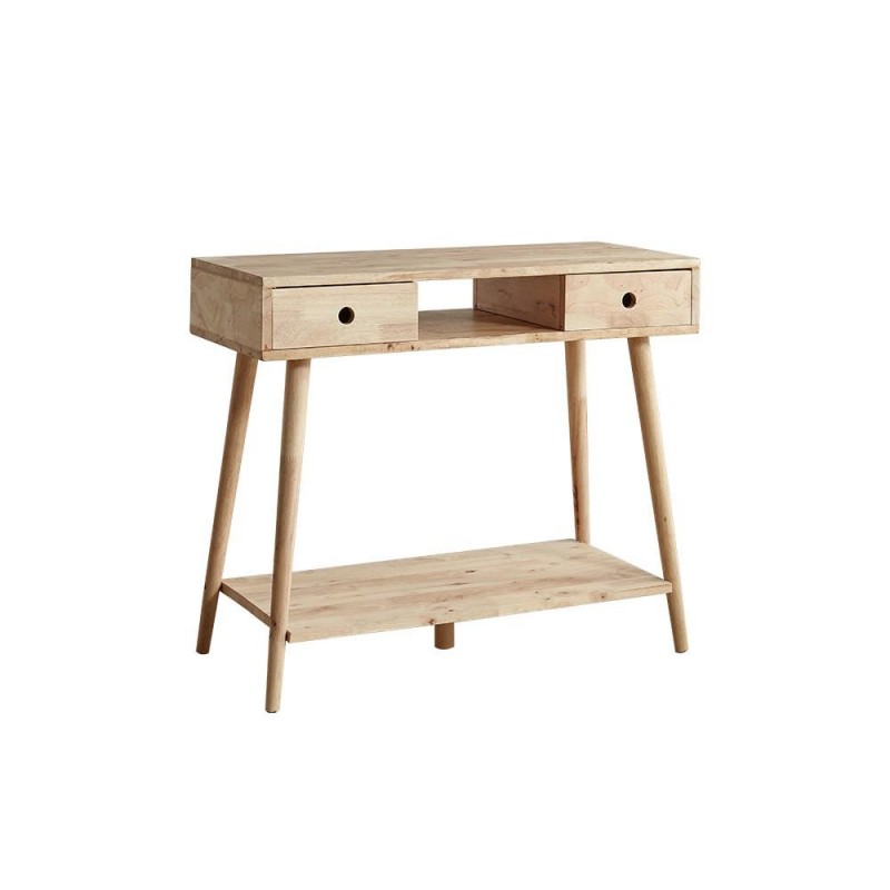 Κονσόλα Nextdeco Natural μασίφ ξύλο Υ76,5x90x40εκ.