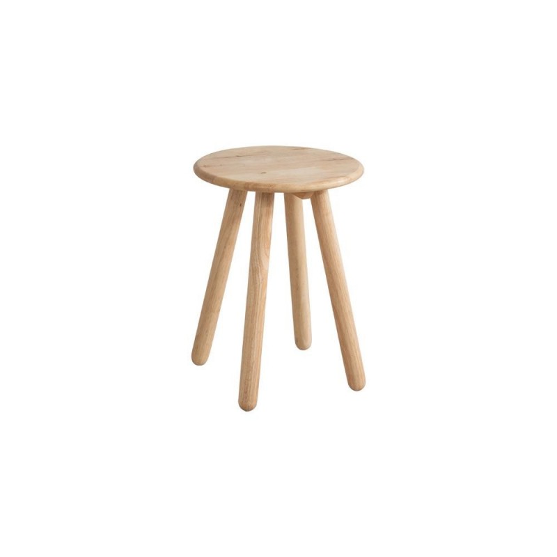 Σκαμπό Nextdeco Natural μασίφ ξύλο Υ46,5xØ34,5εκ.