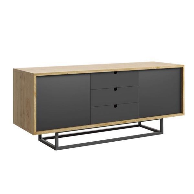 Nextdeco έπιπλο TV - μπουφές με 2 ντουλάπια και 3 συρτάρια 143x45xY60εκ.