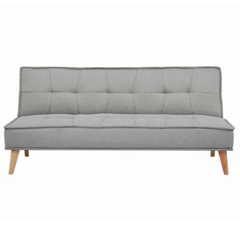 Tokyo καναπές-κρεβάτι τριθέσιος ανοιχτό γκρι Υ82x181x91εκ.