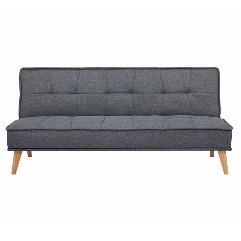 Tokyo καναπές-κρεβάτι τριθέσιος σκούρο γκρι Υ82x181x91εκ.