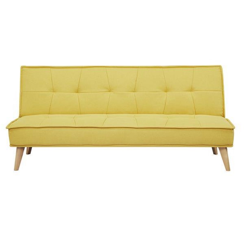 Tokyo καναπές-κρεβάτι τριθέσιος μουσταρδί Υ82x181x91εκ.