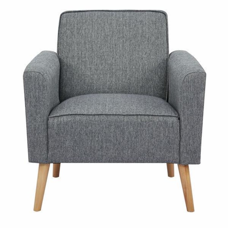 Paris πολυθρόνα σκούρο γκρι Υ78x75x78εκ. βάθος