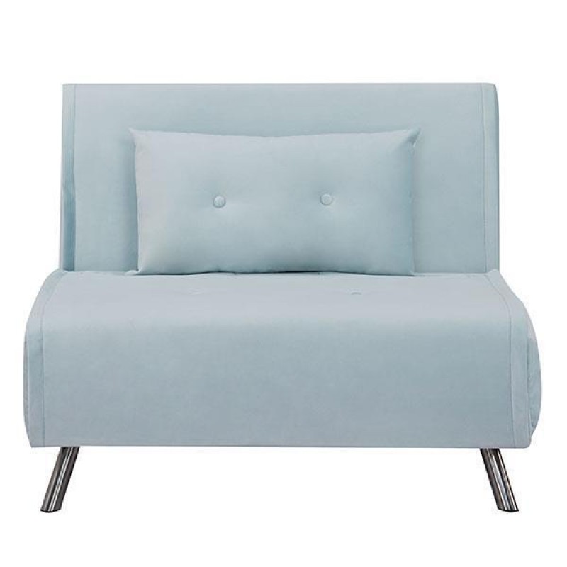 Berlin πολυθρόνα-κρεβάτι γαλάζιο Υ92x100x91εκ.