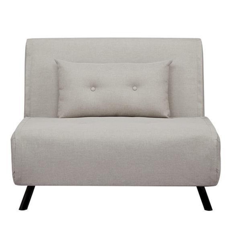 Berlin πολυθρόνα-κρεβάτι, Υ92x100x91εκ. γκρι
