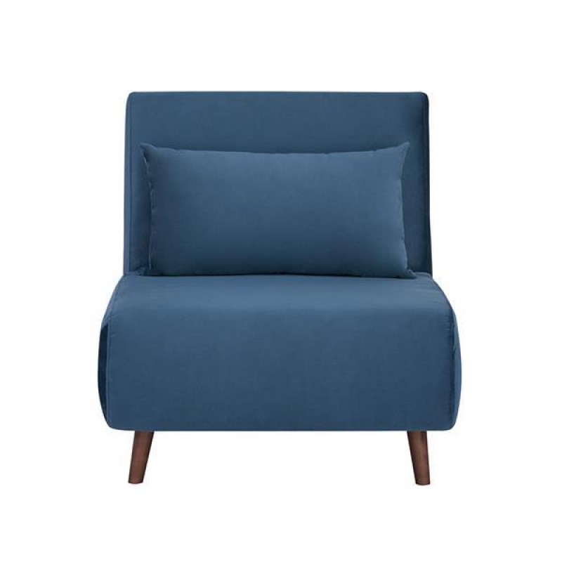 Stockholm πολυθρόνα-κρεβάτι μπλε Υ90x76x81εκ.