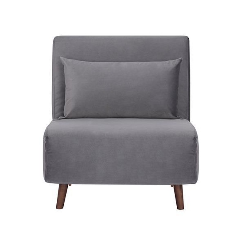 Stockholm πολυθρόνα-κρεβάτι γκρι Υ90x76x81εκ.