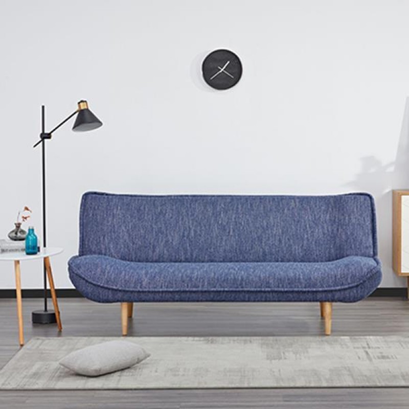 New York καναπές-κρεβάτι τριθέσιος, denim Υ83x196x90εκ.