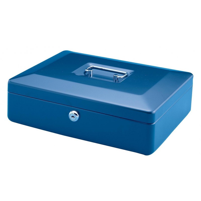 Χρηματοκιβώτιο μεταλλικό μπλε Υ11x25x36εκ.