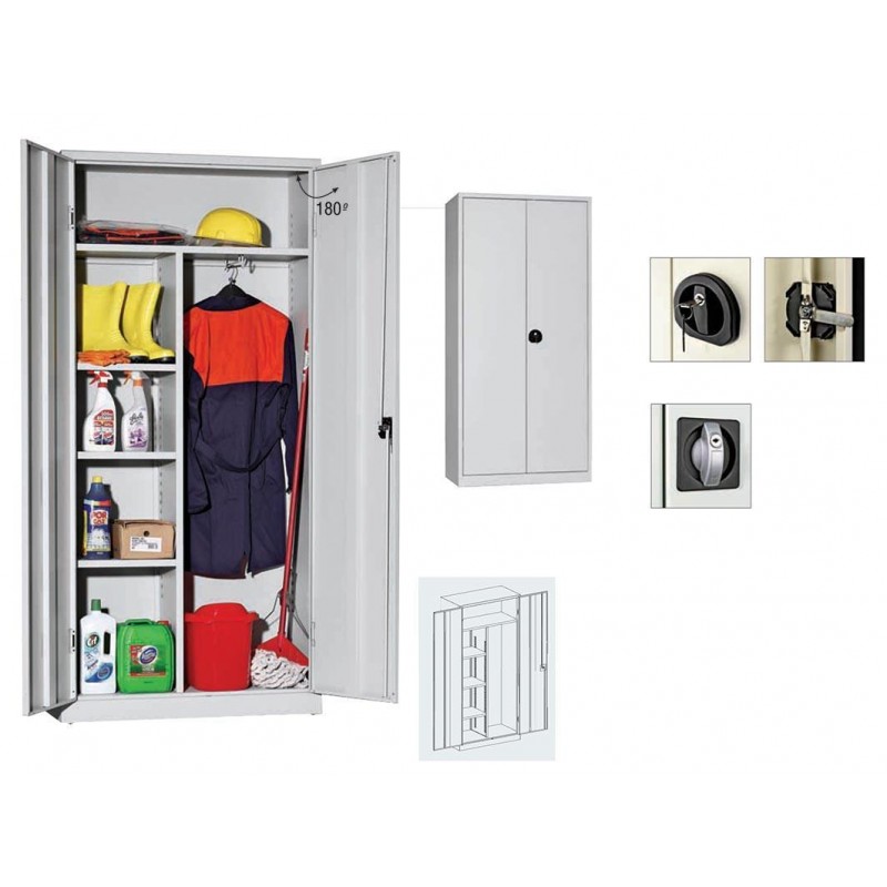 Μεταλλική ντουλάπα Υ180x80x38εκ.