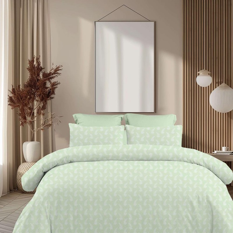 Σετ υπέρδιπλα σεντόνια Vivian olive από 100% βαμβάκι 245x260εκ.