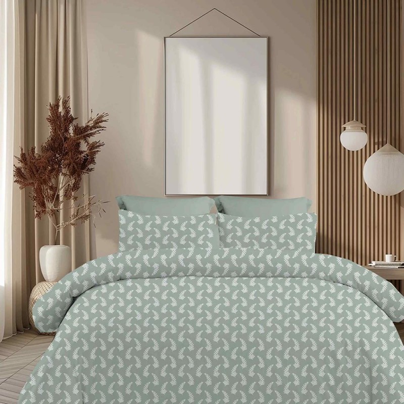 Σετ υπέρδιπλα σεντόνια Vivian grey από 100% βαμβάκι 245x260εκ.