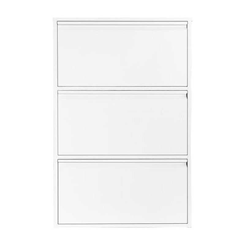 Nextdeco παπουτσοθήκη λευκή μεταλλική με 3 τμήματα Υ103,5x65,5x15,5εκ. Nextdeco παπουτσοθήκη λευκή μεταλλική με 3 τμήματα Υ103,5x65,5x15,5εκ.