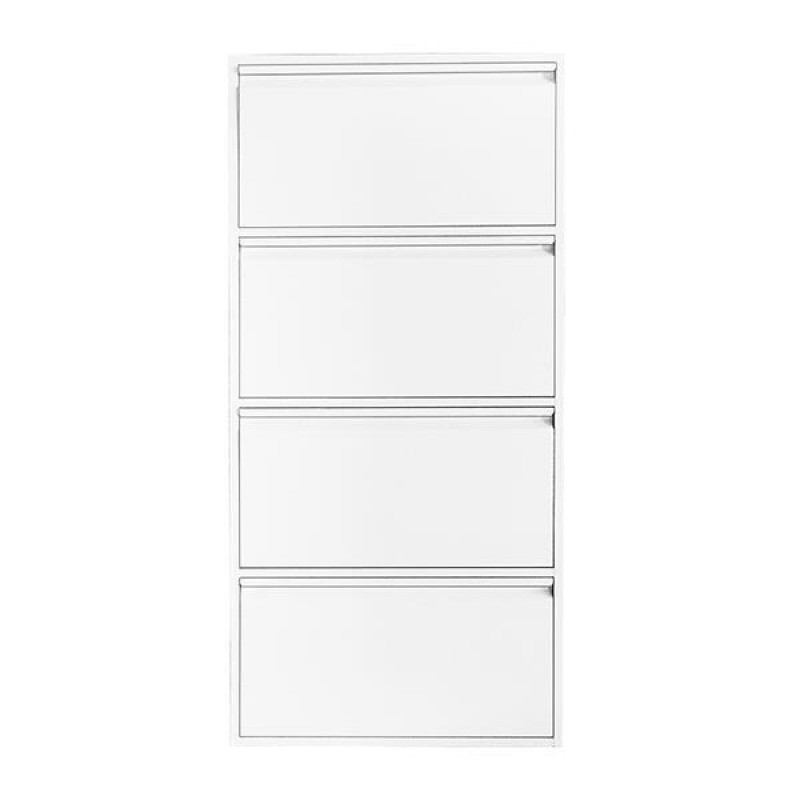 Nextdeco παπουτσοθήκη λευκή μεταλλική με 4 τμήματα Υ137,5x65.5x15,5εκ. Nextdeco παπουτσοθήκη λευκή μεταλλική με 4 τμήματα Υ137,5x65.5x15,5εκ.