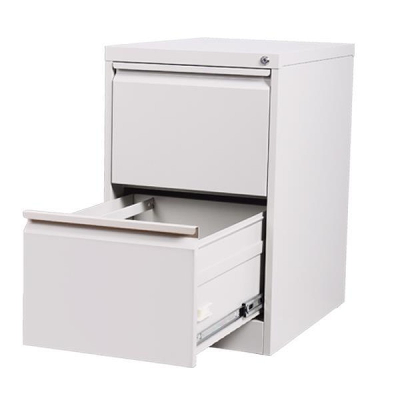 Nextdeco συρταριέρα κρεμαστών φακέλων γκρι με κλειδαριά, 2 συρτ. Υ73,1x46x62εκ.