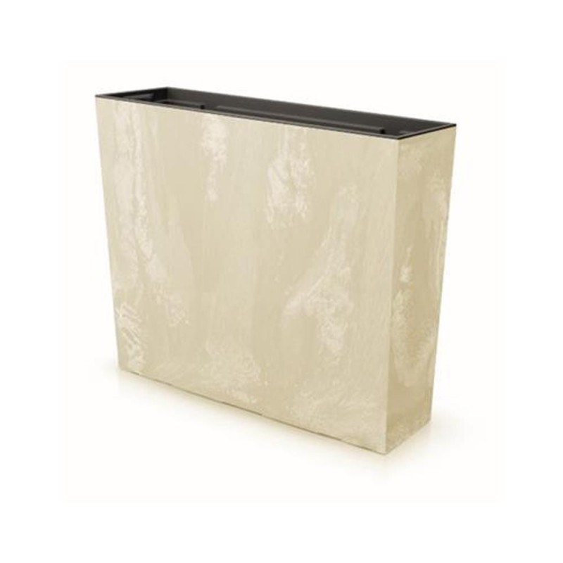 Ζαρντινιέρα εκρού beton effect Y49,8x58x18εκ.