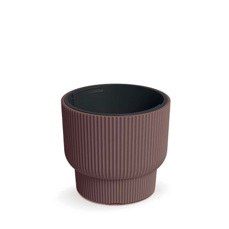 Γλάστρα - κασπώ Milly Round καφέ Y27 x Φ29,7εκ.