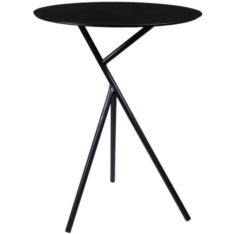 Τραπέζι μεταλλικό μαύρο Υ57εκ. και διάμετρος 45εκ.