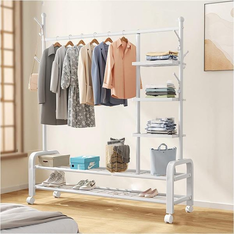 Κρεμάστρα-ράγα ρούχων μεταλλική  Υ165x37x150εκ.