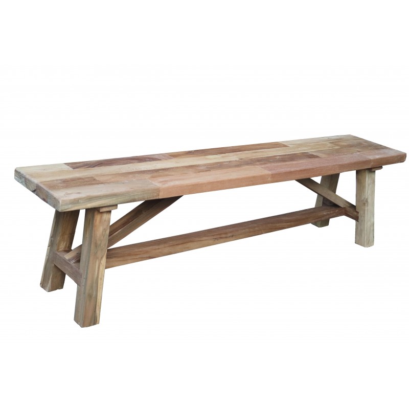 Παγκάκι Nextdeco από ξύλο mahoni Υ47xM140xΠ35εκ