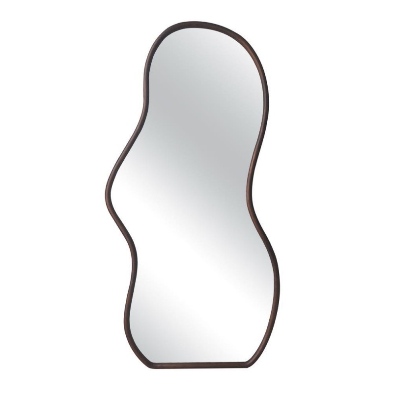 Nextdeco καθρέφτης επιτοίχιος 90x180εκ., σκούρο καφέ ξυλο oak