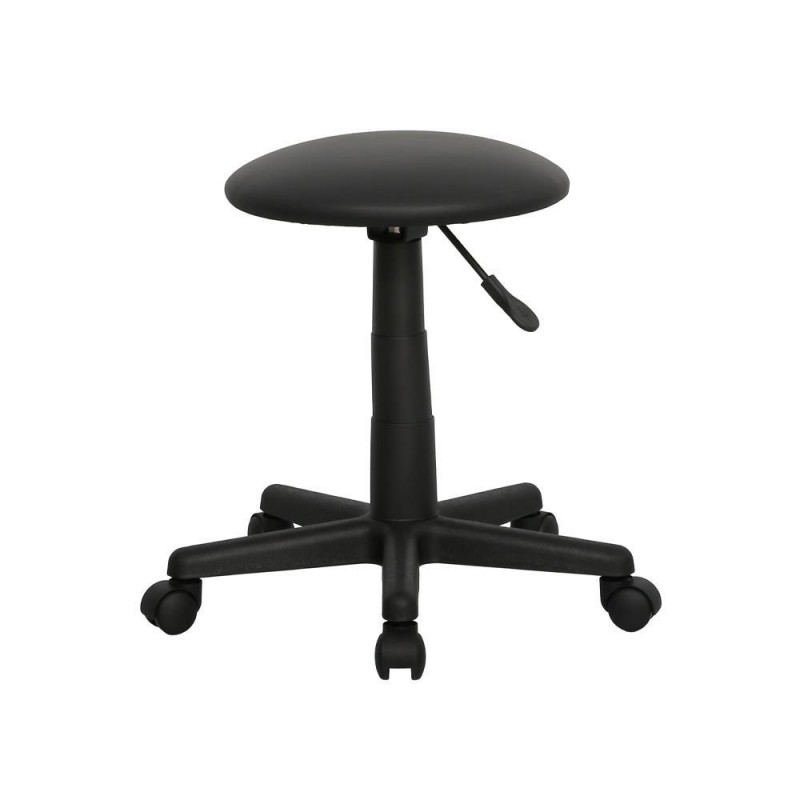 Επαγγελματικό σκαμπό τροχήλατο μαύρο Υ41,5-54xØ38εκ.