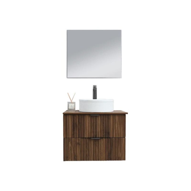 Σετ μπάνιου Nextdeco Sandra με νιπτήρα καθρέφτη ντουλάπι 60εκ.