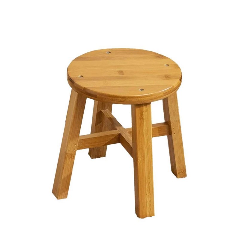 Σκαμπό Nextdeco από μπαμπού Υ27xØ3εκ.