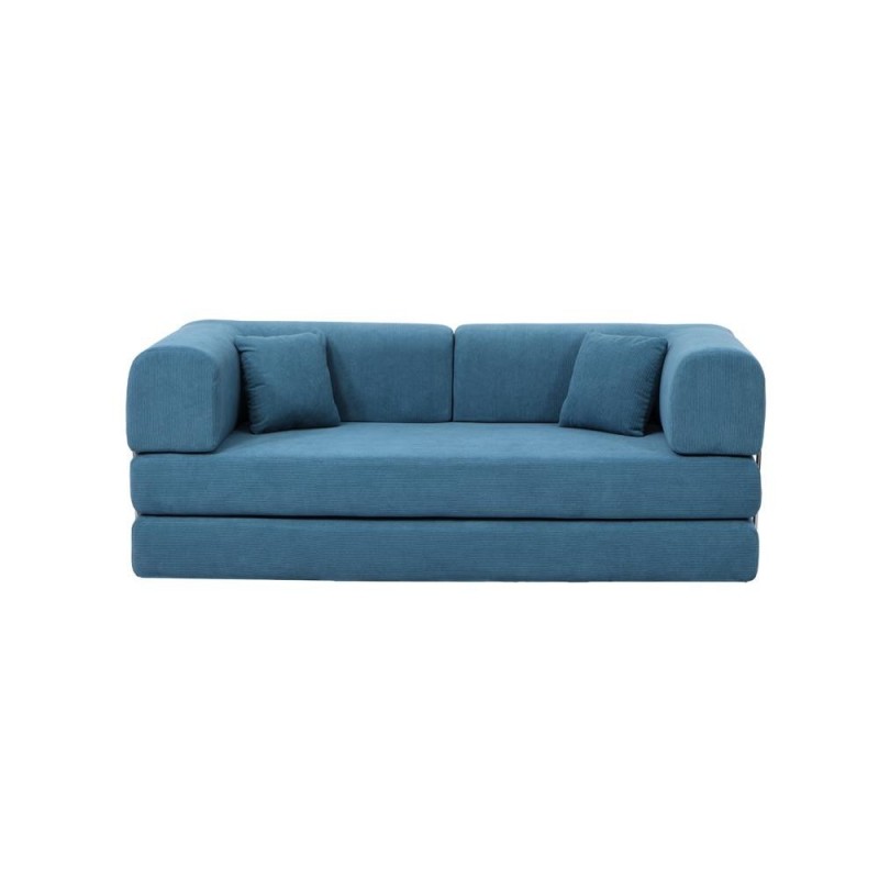 Compressed Nextdeco καναπές-κρεβάτι μπλε 200x100x75εκ.