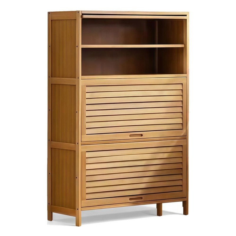 Παπουτσοθήκη 7 επιπέδων Nextdeco μπαμπού μικρή Υ106x60x32εκ.