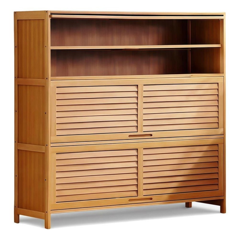 Παπουτσοθήκη 7 επιπέδων Nextdeco μπαμπού μεγάλη Υ106x110x32εκ.