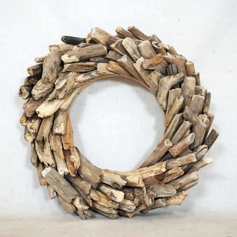 Κρεμάστρα τοίχου Nextdeco πέτρα -  ξύλο Υ8×50×4εκ.