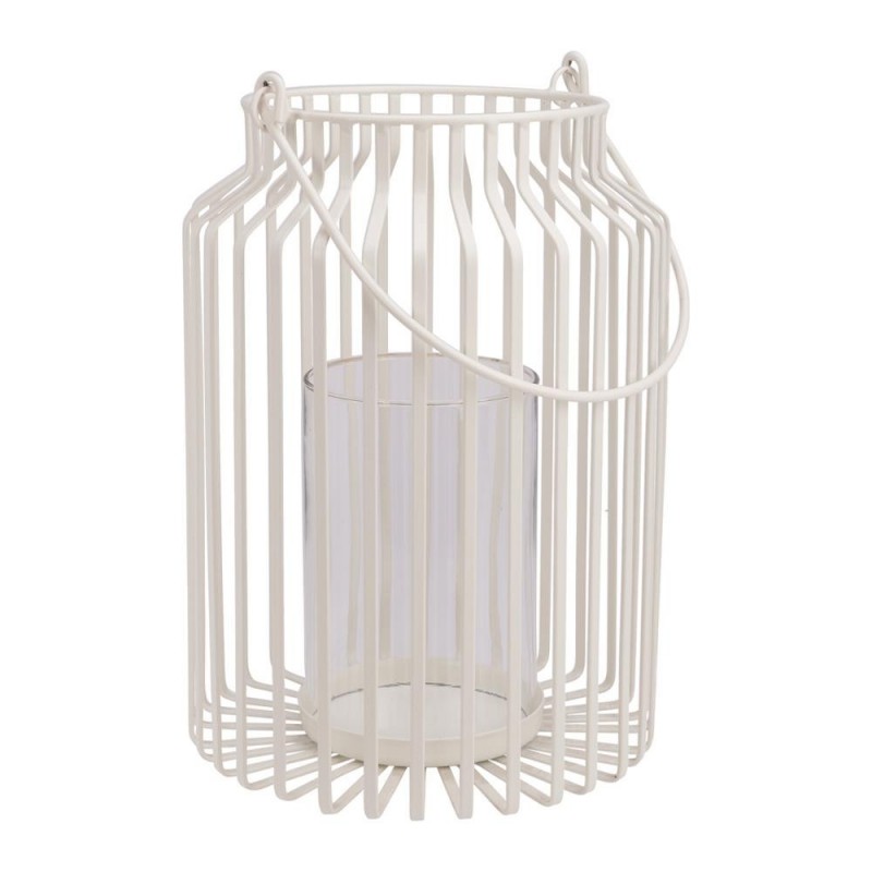 Φανάρι διακοσμητικό λευκό Υ29x20,5εκ.